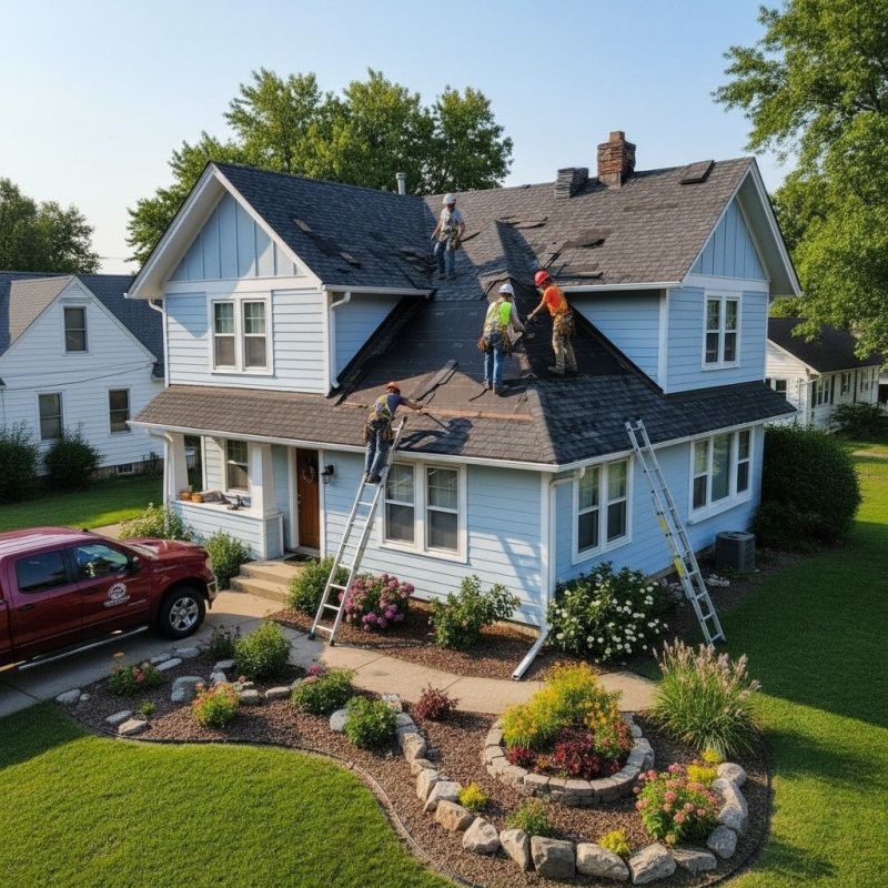 Damaged Roof Replacement in Framingham, MA
